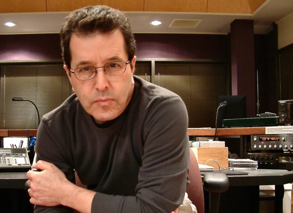 Stephen Hill in the Hearts of Space production studio